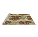 Sideview of Machine Washable Transitional Red Brown Rug, wshpat3109brn