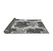 Thickness of Patterned Silver Gray Rug, pat3109gry