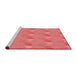 Sideview of Machine Washable Transitional Ruby Red Rug, wshpat3110rd