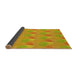 Thickness of Patterned Neon Orange Rug, pat3110yw