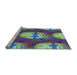 Sideview of Machine Washable Transitional Purple Rug, wshpat3111lblu