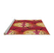 Sideview of Machine Washable Transitional Orange Rug, wshpat3111org