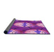 Thickness of Patterned Orchid Purple Rug, pat3111pur