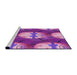 Sideview of Machine Washable Transitional Orchid Purple Rug, wshpat3111pur