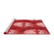 Sideview of Machine Washable Transitional Red Rug, wshpat3111rd