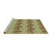 Sideview of Machine Washable Transitional Oak Brown Rug, wshpat3114brn