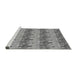 Sideview of Machine Washable Transitional Cloud Gray Rug, wshpat3114gry