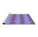 Sideview of Machine Washable Transitional Purple Violet Purple Rug, wshpat3114pur