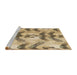 Sideview of Machine Washable Transitional Brown Rug, wshpat3115brn