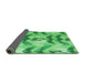 Thickness of Patterned Green Rug, pat3115grn