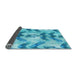 Thickness of Patterned Deep Sky Blue Rug, pat3115lblu