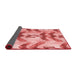 Thickness of Patterned Pastel Pink Rug, pat3115rd