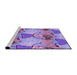 Sideview of Machine Washable Transitional Dark Orchid Purple Rug, wshpat3116pur