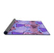 Thickness of Patterned Dark Orchid Purple Rug, pat3116pur