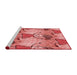 Sideview of Machine Washable Transitional Light Coral Pink Rug, wshpat3116rd