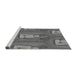 Sideview of Machine Washable Transitional Gunmetal Gray Rug, wshpat3117gry