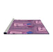 Sideview of Machine Washable Transitional Violet Purple Rug, wshpat3117pur