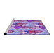 Sideview of Machine Washable Transitional Dark Orchid Purple Rug, wshpat3118pur