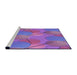 Sideview of Machine Washable Transitional Purple Rug, wshpat3119pur