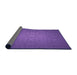 Thickness of Patterned Amethyst Purple Rug, pat312pur