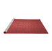 Sideview of Machine Washable Transitional Red Rug, wshpat312rd