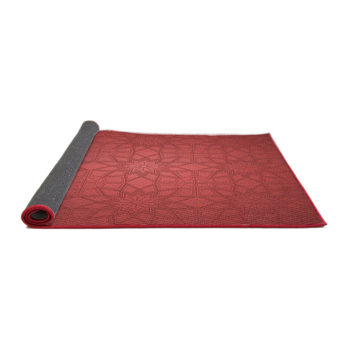 Thickness of Patterned Red Rug, pat312rd