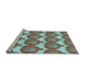 Sideview of Machine Washable Transitional Tiffany Blue Rug, wshpat3120lblu