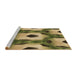 Sideview of Machine Washable Transitional Metallic Gold Rug, wshpat3121brn