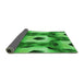 Thickness of Patterned Green Rug, pat3121grn