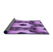 Thickness of Patterned Violet Purple Rug, pat3121pur