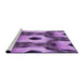 Sideview of Machine Washable Transitional Violet Purple Rug, wshpat3121pur