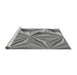 Sideview of Machine Washable Transitional Gray Rug, wshpat3122gry