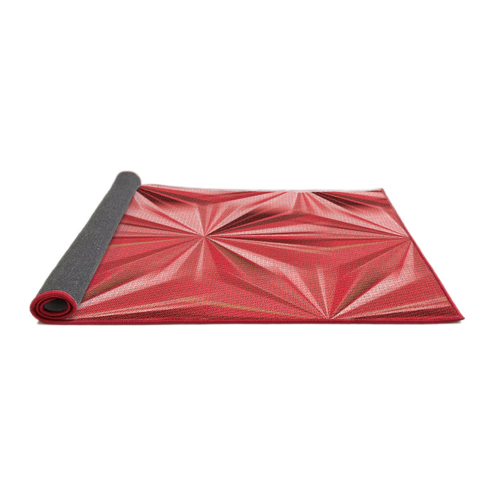 Thickness of Patterned Red Rug, pat3122rd