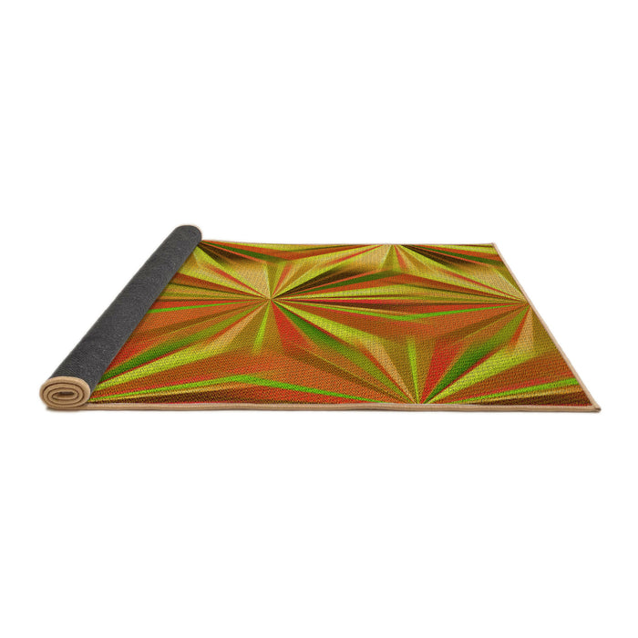 Thickness of Patterned Yellow Rug, pat3122yw