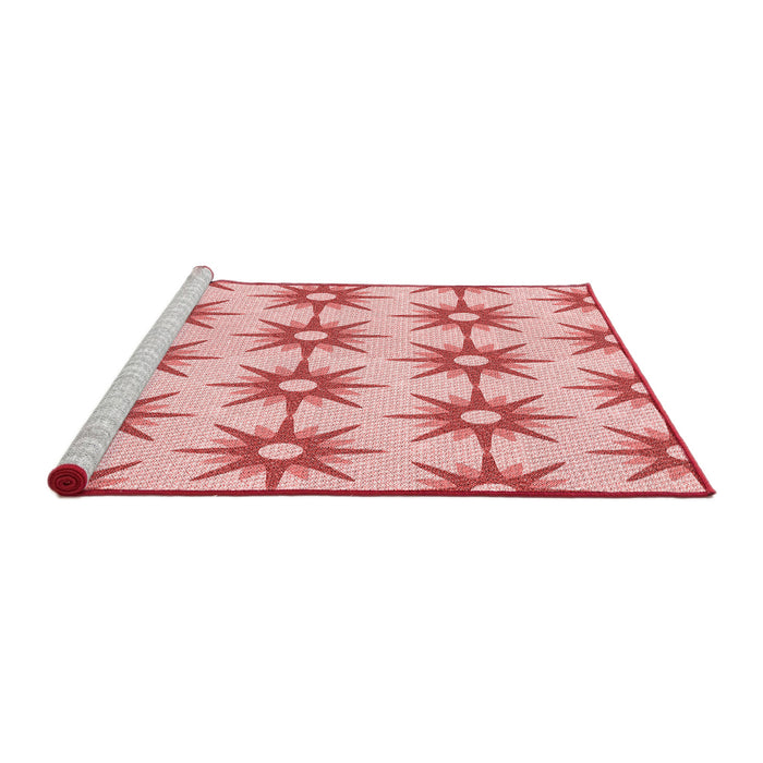 Sideview of Machine Washable Transitional Pink Rug, wshpat3123rd