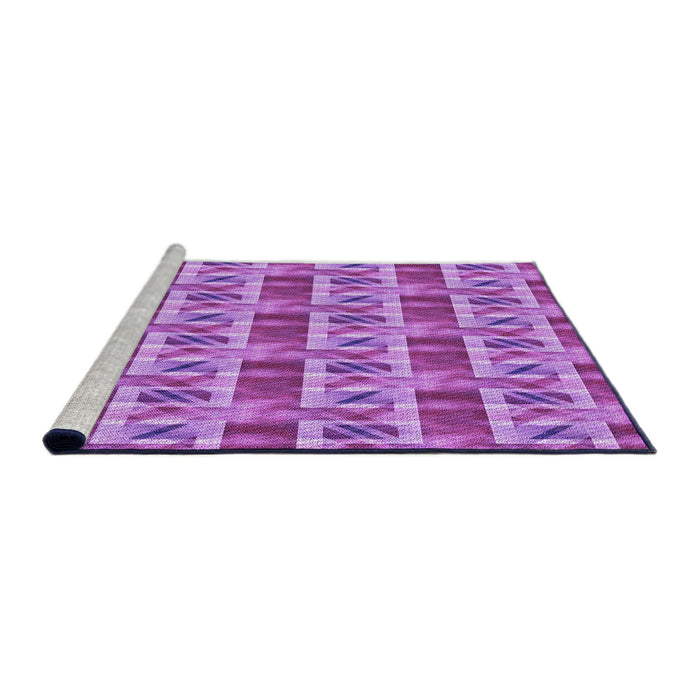 Sideview of Machine Washable Transitional Violet Purple Rug, wshpat3124pur