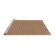 Sideview of Machine Washable Transitional Brown Sand Brown Rug, wshpat3125brn