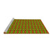 Sideview of Machine Washable Transitional Pistachio Green Rug, wshpat3127yw