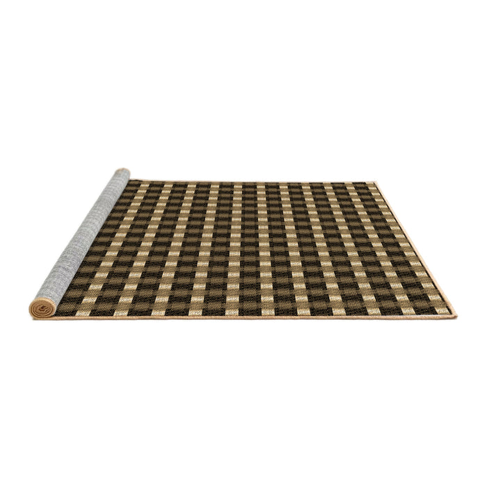 Sideview of Machine Washable Transitional Bronze Brown Rug, wshpat3128brn