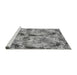 Sideview of Machine Washable Transitional Cloud Gray Rug, wshpat3129gry