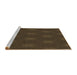 Sideview of Machine Washable Transitional Red Brown Rug, wshpat313brn