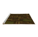 Sideview of Machine Washable Transitional Dark Bronze Brown Rug, wshpat3130org