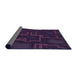 Thickness of Patterned Purple Rug, pat3130pur