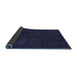 Thickness of Patterned Night Blue Rug, pat3131blu