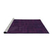 Sideview of Machine Washable Transitional Deep Purple Rug, wshpat3131pur