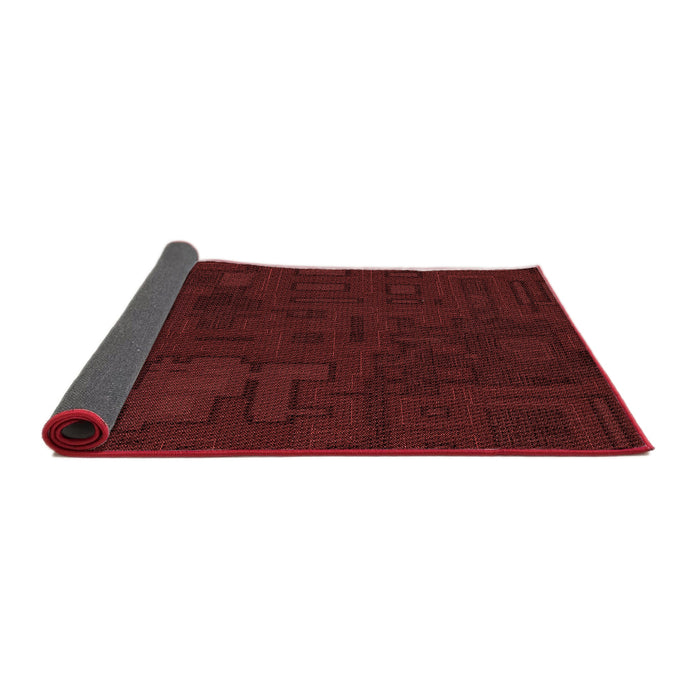 Thickness of Patterned Red Rug, pat3131rd