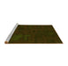 Sideview of Machine Washable Transitional Dark Bronze Brown Rug, wshpat3131yw