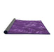 Thickness of Patterned Purple Rug, pat3133pur