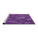 Sideview of Machine Washable Transitional Purple Rug, wshpat3133pur