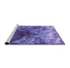 Sideview of Machine Washable Transitional Amethyst Purple Rug, wshpat3134pur